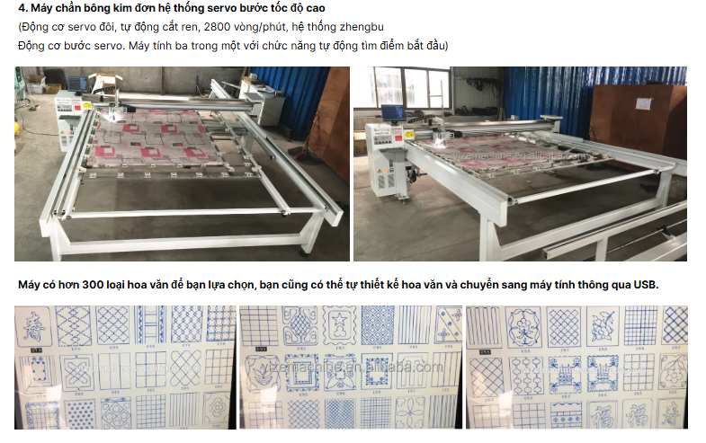 MÁY CHẦN GÒM 1 KIM 2 SERVER